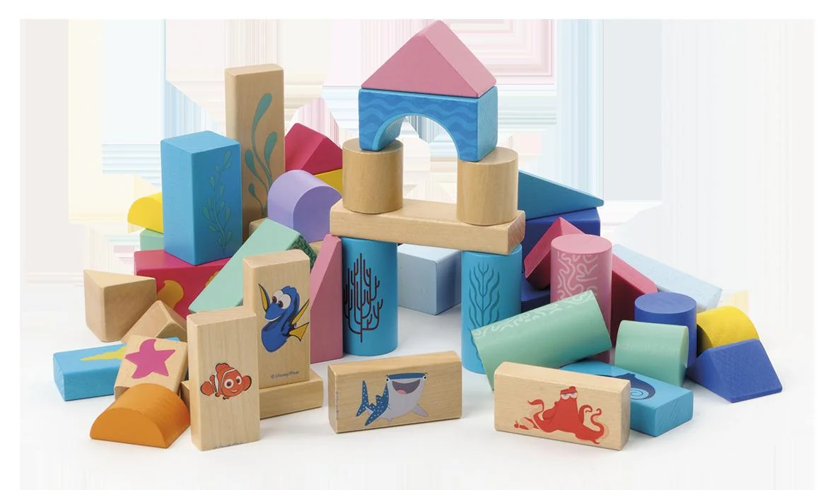 WOODEN BLOCKS - 50 PCS - DORY Brimarex