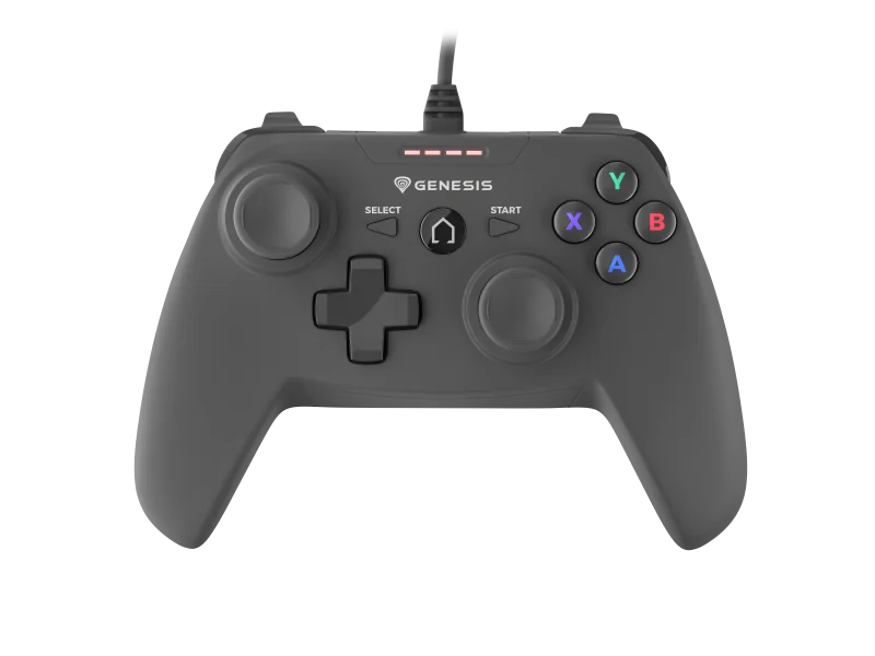 Controller cu fir Genesis Mangan P58, interfata USB, numar butoane 12, lungime cablu 180 cm, compatibilitate PC, PS3, negru