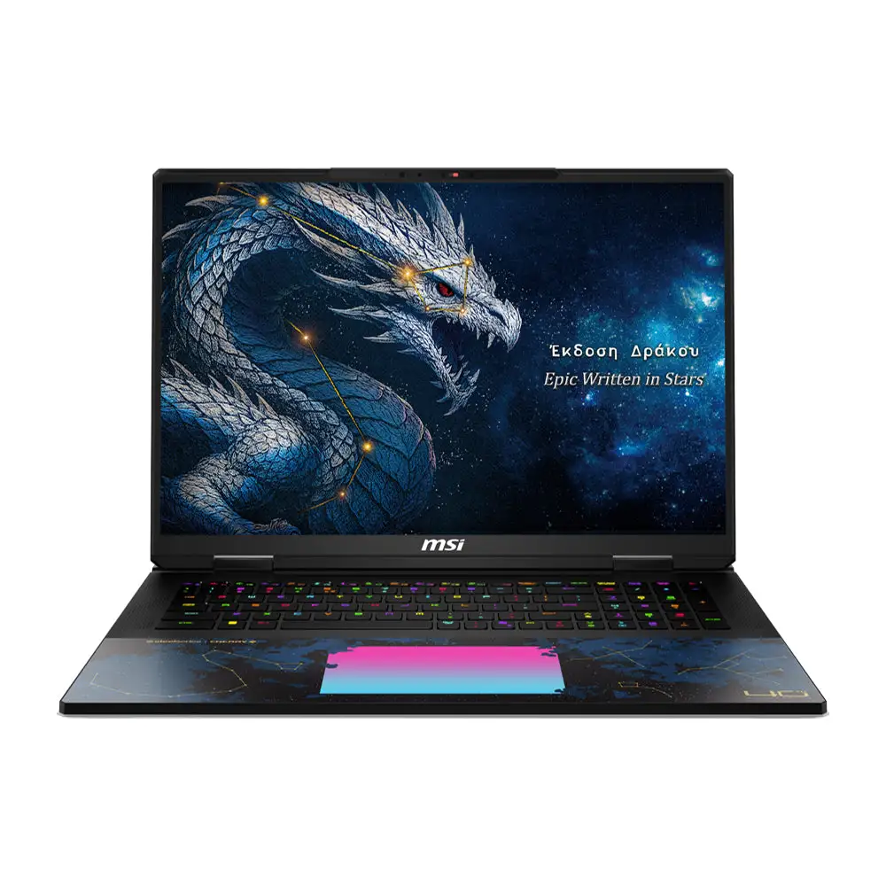 Laptop gaming MSI Titan 18 HX Dragon Edition Draco Epic A2WJ-1447ROY 18" UHD+ MiniLED 240Hz, procesor Intel Core Ultra 9 290HX Plus, NPU (SKU: 9S7-1824F6-1447) MSI