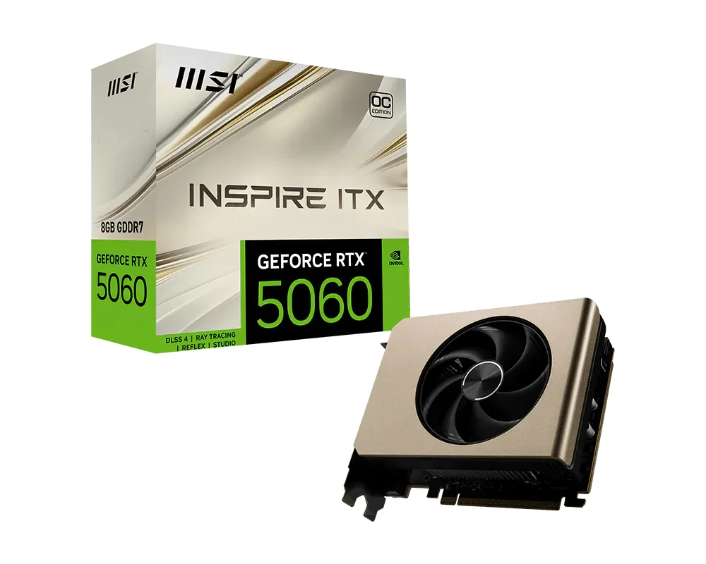 GeForce RTX 5060 8G INSPIRE ITX OC VGA MSI