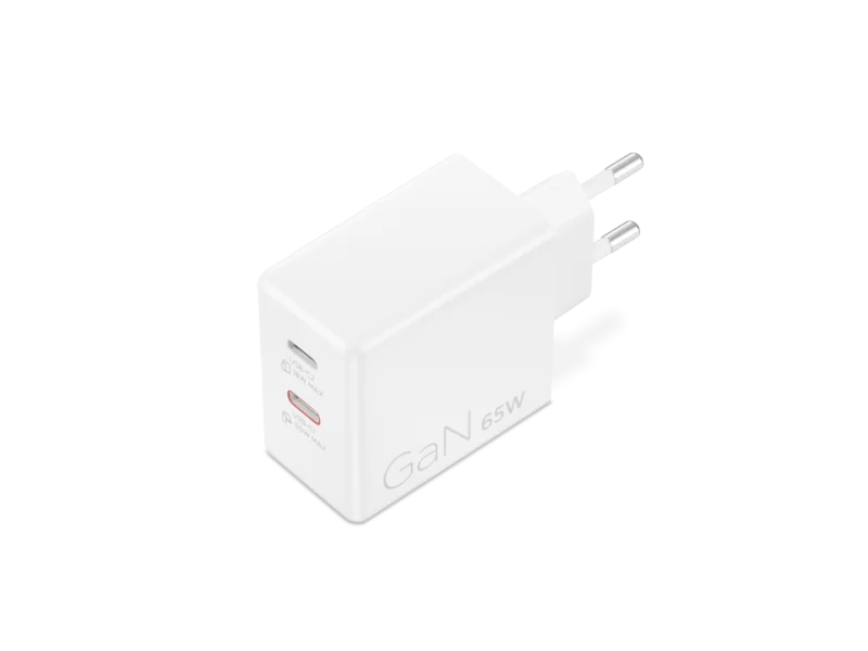Incarcator Laptop Lenovo Dual USB-C 65W GaN Power, 65W, Alb Lenovo
