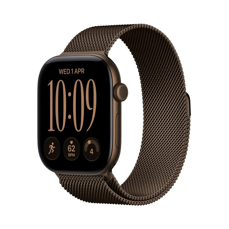 Watch Series 12 GPS + Cellular 42mm Dark Bronze Aluminium Case with Dark Bronze Milanese Loop Apple