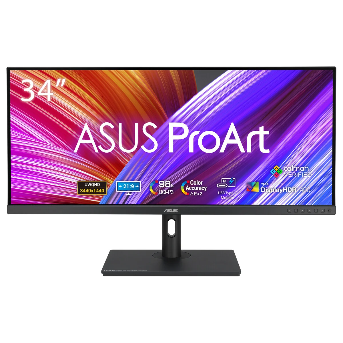 ProArt Display PA348CGV 34inch IPS QHD Ultra-wide 21:9 120Hz 350cd/m2 2ms USB HDMI DP ASUS