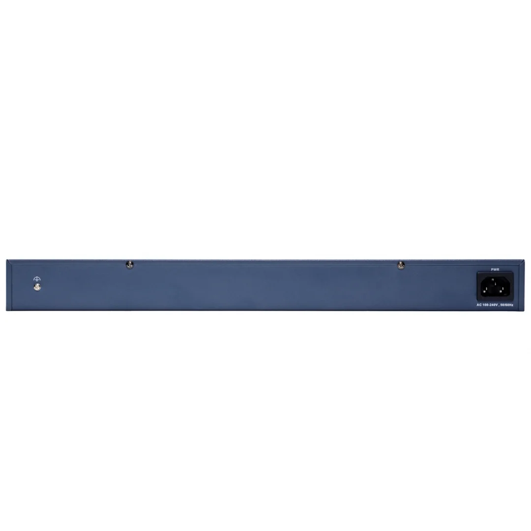 16-Port Gigabit Smart Managed PoE Switch Hikvision DS-3E1520P-EI, metal shell, ports: 16 × Gigabit PoE port, 2 × Gigabit RJ45 port, 2 × Gigabit SFP fiber optical port, switching capacity: 68 Gbps, packet forwarding rate: 50.59 Mpps, MAC address table: 16 Hikvision