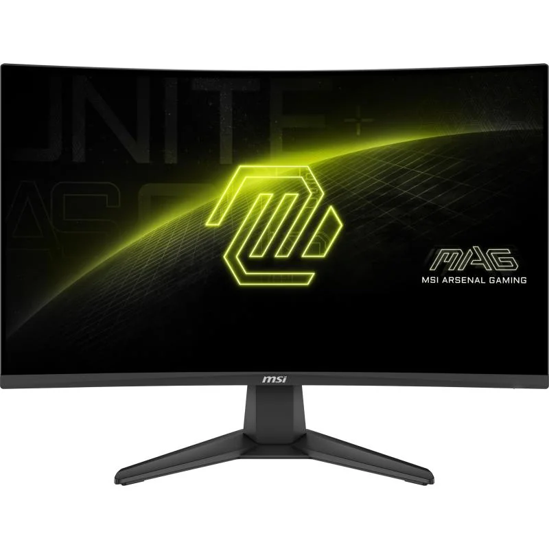 MAG 276CF E20. Display diagonal: 68.6 cm (27"), Display resolution: 1920 x 1080 pixels, HD type: Full HD, Display technology: LCD, Response time: 0.5 ms, Native aspect ratio: 16:9, Viewing angle, horizontal: 178°, Viewing angle, vertical: 178°. VESA MSI