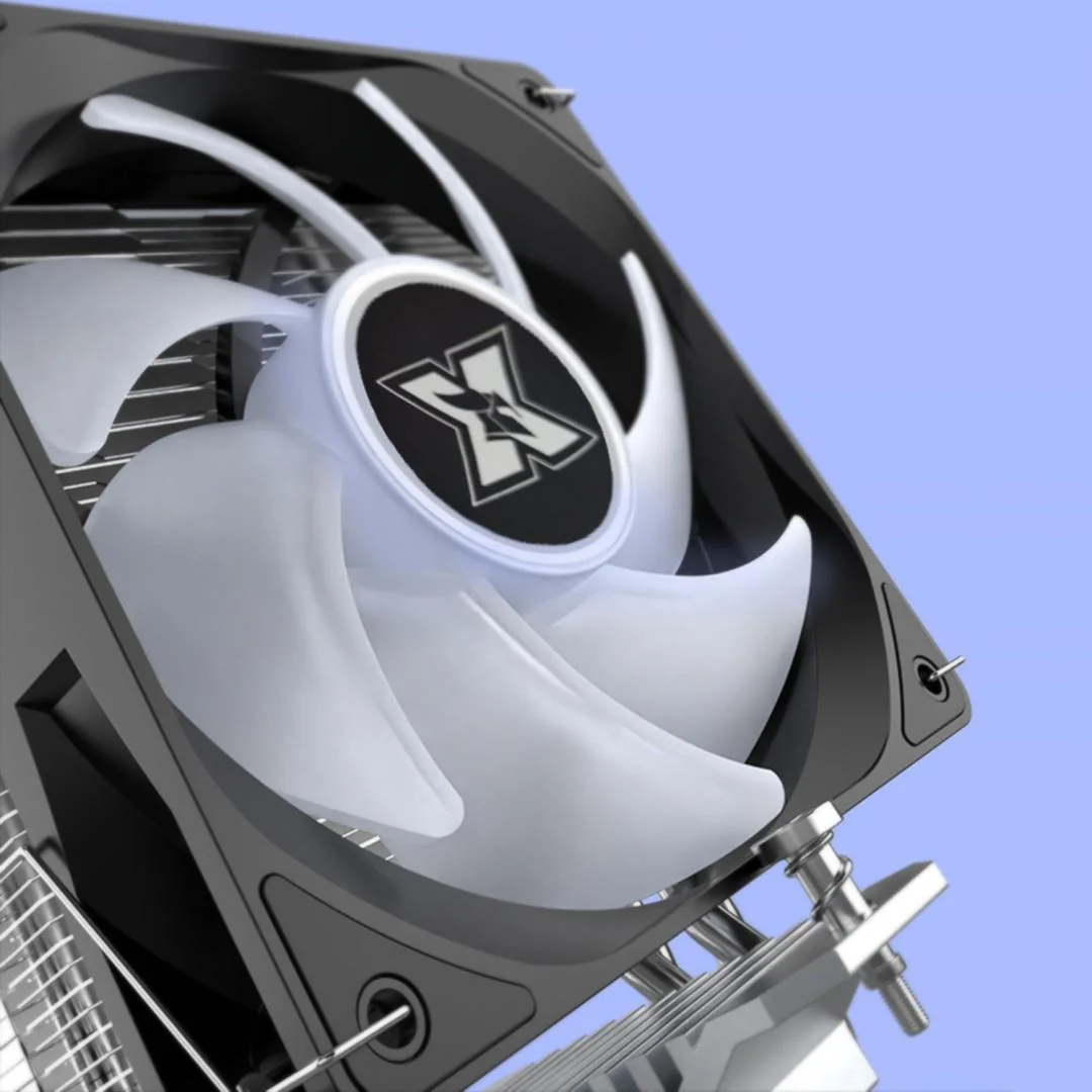 Cooler CPU Serioux CC120ARGB, dimensiuni 120x120x25mm, viteza ventilator 800-1800±200RPM, TDP: 180 - 200W, durata de viata 30 000 ore, iluminare LED, suporta seriile INTEL & AMD