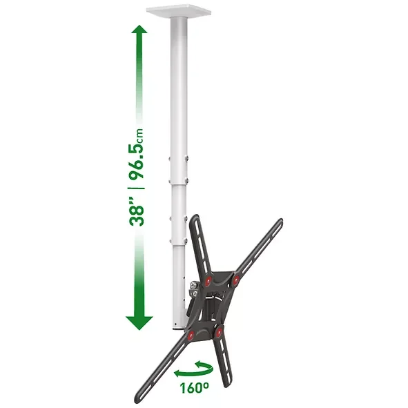 Suport TV de perete, Barkan 3500.W, Fix, 29"- 65", VESA 400 x 400 mm, suporta pana la 40kg, alb Barkan
