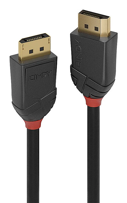 Cablu Lindy DisplayPort 2.1 54G, lungime 5m, Supported Bandwidth: 54Gbps, rezolutie maxima 16360 x 8640 (16K) @ 60Hz, 4:4:4, 10-bit, negru Lindy