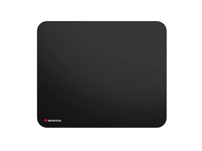 Mousepad Genesis Carbon 500 L Logo, material cauciuc + material textil, impermeabil, dimensiuni 400 x 330 x 2.5 mm, negru