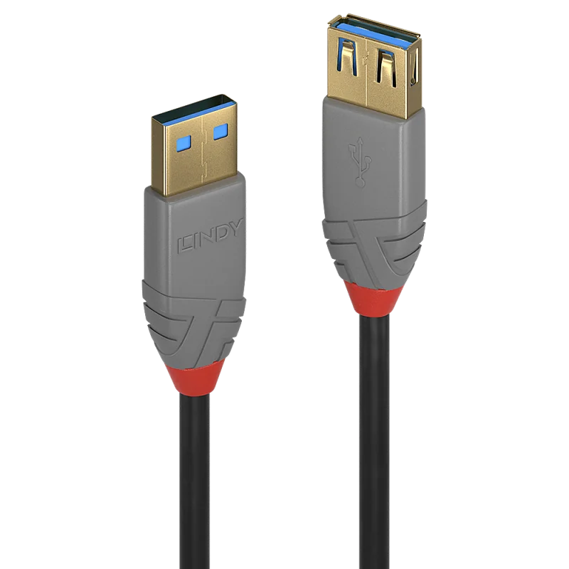 Cablu Lindy 2m USB 3.2 Type Ext Anthra Line