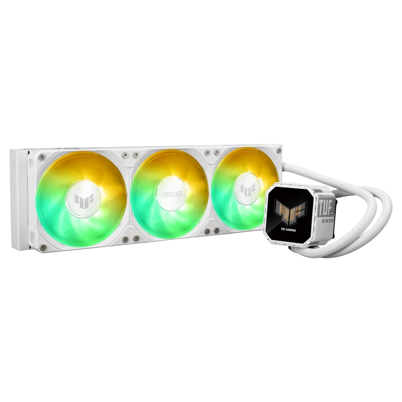 Cooler Procesor ASUS TUF Gaming LC III 360 ARGB LCD White Edition, Lichid, 12 cm, 3 ventilatoare, aRGB ASUS