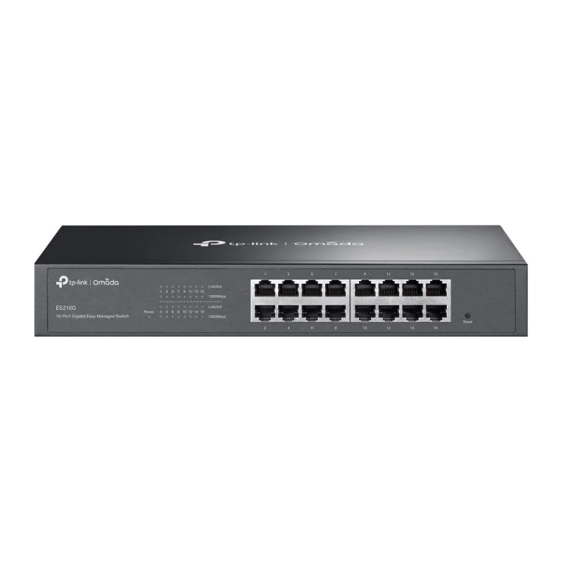 Omada 16-Port Gigabit Easy Managed Switch PORT: 16× Gigabit RJ45 Ports SPEC: 1U 13-inch Rack-mountable Steel Case FEATURE: Integration with Omada SDN Controller and Omada Cloud Essentials, Flow Control, Loopback Detection, Port Isolation, Port Mirroring,