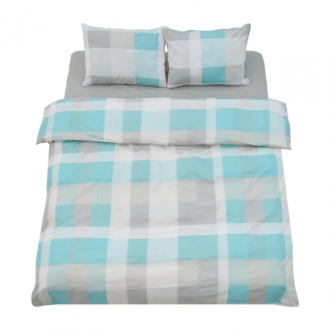 Set de pat king size bumbac,92gsm,Square Vanora