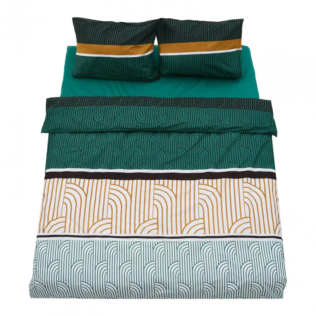 Lenjerie dubla 100% bumbac,4 piese, Deco Heinner