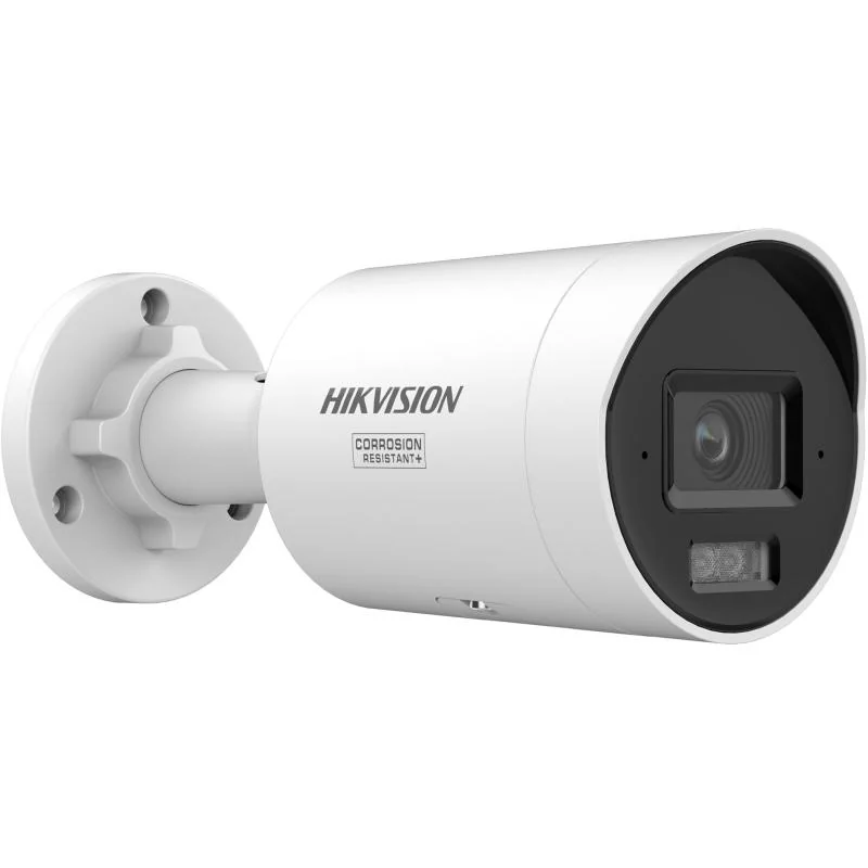 Camera de supraveghere IP Bullet 4MP Hikvision DS-2CD2047G3-LIY(2.8MM), lentila fixa 2.8mm, iluminare min: Color: 0.0005 Lux @ (F1.0, AGC ON),0 Lux cu lumina alba: 40m, IR 40m, microfon incorporat, slot card de memorie: microSD/microSDHC/microSDXC maxim