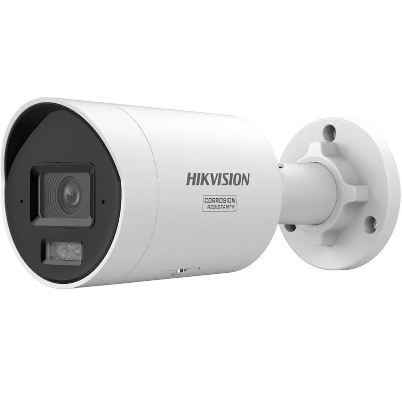 Camera de supraveghere IP Bullet 8MP Hikvision DS-2CD2087G3-LIY(2.8MM), lentila fixa 2.8mm, iluminare min: Color: 0.0005 Lux @ (F1.0, AGC ON),0 Lux cu lumina alba: 40m, IR 40m, microfon incorporat, slot card de memorie: microSD/microSDHC/microSDXC maxim