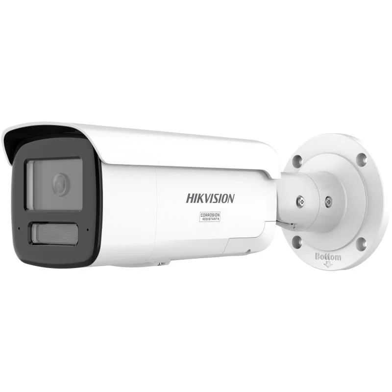 Camera de supraveghere IP Bullet 4MP Hikvision DS-2CD2T47G3- LIS2UY/SL(2.8MM), lentila fixa 2.8mm, iluminare min: Color: 0.0005 Lux @ (F1.0, AGC ON),0 Lux  cu lumina alba: 60m, IR: 30m, microfon incorporat, difuzor incorporat, interfata audio: 1/1,