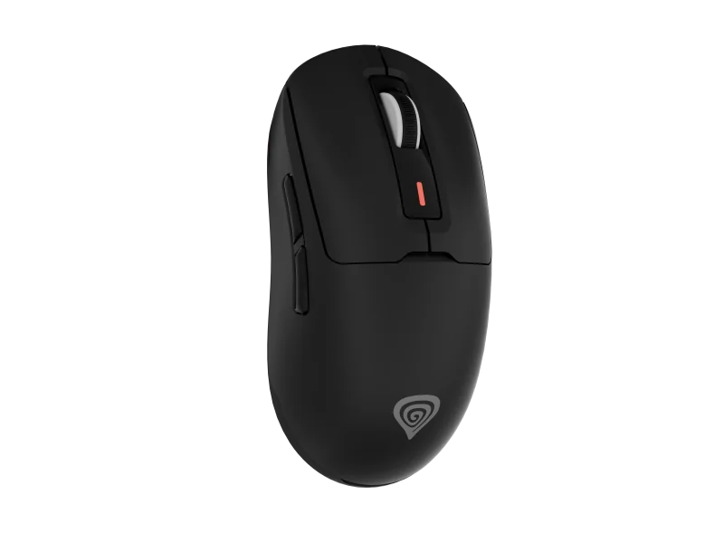 Mouse gaming wireless Gensesis Zircon 660, senzor optic Pixart PAW3311, interfata USB, rezolutie maxima 12000 DPI, numar butoane 6, iluminare RGB, switch mecanic Huano Purple 90M, negru