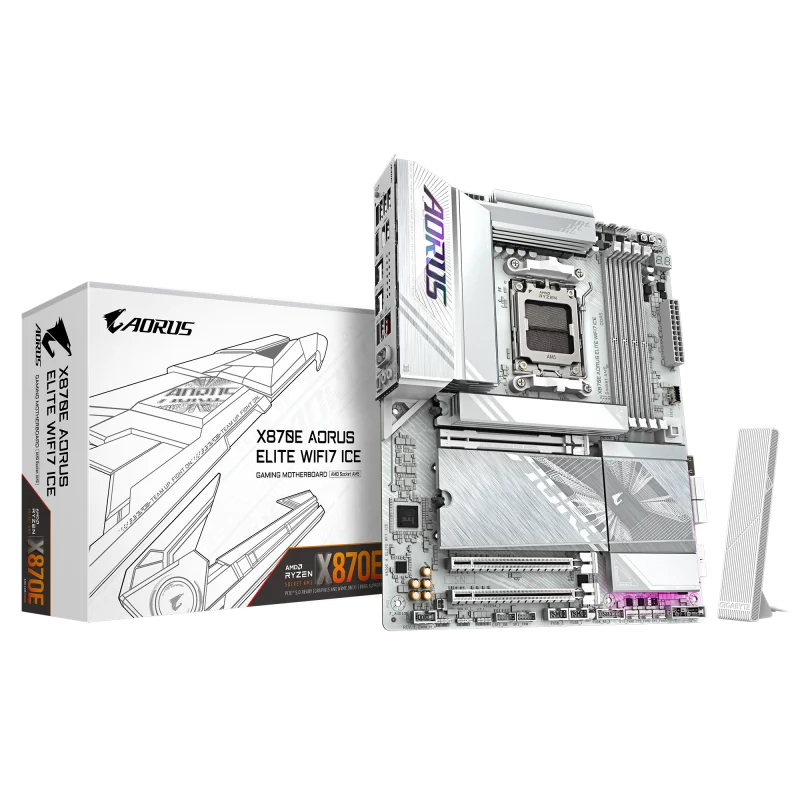 Placa de bază Gigabyte X870E AORUS ELITE WIFI7 ICE AM5