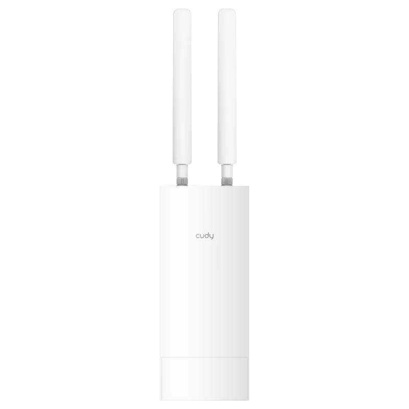 CUDY Outdoor 4G LTE AC1200 WiFi Router, Cat.4, 300Mbps +  867Mbps Wi-Fi, build-in 4G LTE modem, lightning protection, IP65 Waterproof, 10/100M RJ45, 2 x Detachable 4G Antennas, 24V passive PoE adapter included, Cudy Mesh Support,