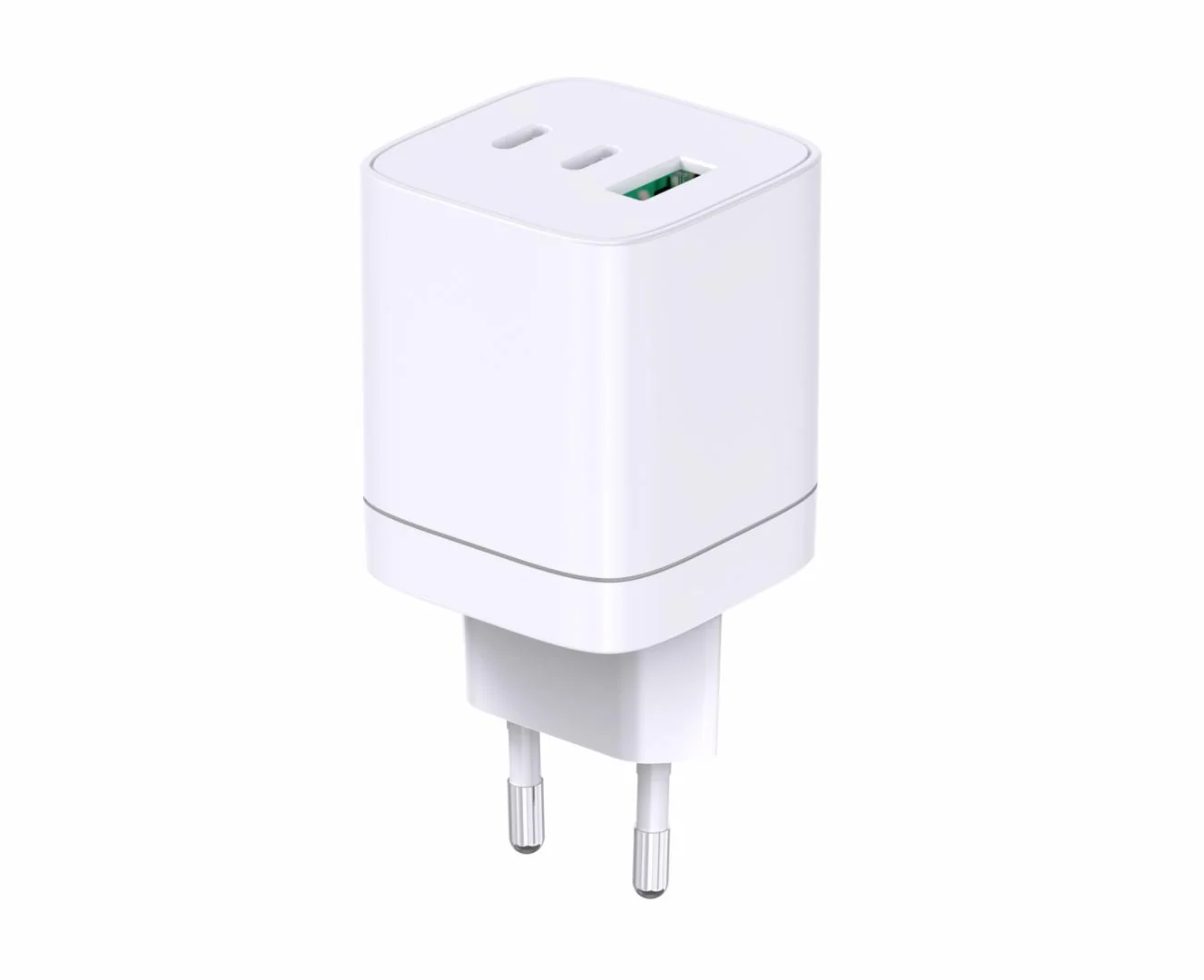 INCARCATOR SERIOUX 65W 2xUSB-C & USB-A de perete, Ieșire USB-C: C1 și C2: 5V/3A, 9V/3A, 12V/3A, 15V/3A, 20V/3,25A (65W) PPS: 5-11V/5A, (55W), A1: 5V/4,5A, 9V/3A, 12V/2,5A, 20V/1,5A(30W) C1+C2: 45W+20W (max. 65W), C1+A1: 45W+18W (max. 63W ) C2+A1:
