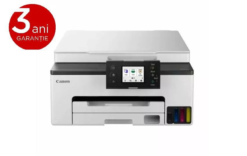CANON MAXIFY GX2040 COLOUR INKJET MFP, Format A4, Functii: Printare, scanare, fax) Rezolutie printare 600 x 1200 dpi, Viteza imprimare: 15 ipm mono, 10 ipm color, Duplex, Capacitate hartie: 250 coli, Scanner CIS, Rezolutie scanare: 1200 x 2400 dpi,