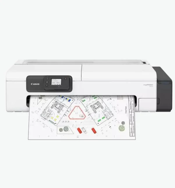CANON TC-21 LARGE FORMAT PRINTER 24", 4 culori BK, C, M, Y, Apple AirPrint, Mopria, Chrome OS, Interfata: USB, Retea, WI-FI, Memorie: 1GB, Grosime hartie: 0.08mm - 0.28mm, Lungime printare: min.203.2mm, max. 4m, diametru maxim rola: 110mm, diamentu role