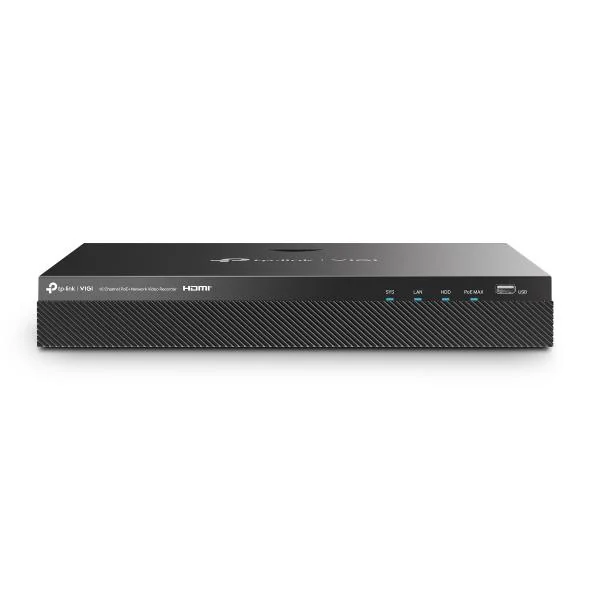 NVR PoE TP-Link VIGI 16 canale 2016H-16P; 90W, 8MP,2 SATA Interface, max 10TB, H.265+; ONVIF