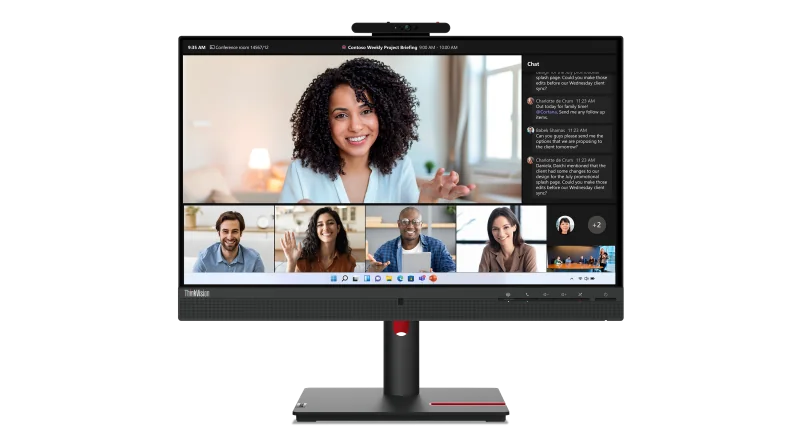 Monitor LenovoThinkVision T24mv-30; 23.8"IPS, FHD (1920x1080), 16:9, Brightness: 250 cd/m², Contrast ratio: 1000:1, Response time: 4ms (Extreme mode) / 6ms (Typical mode), Dot / Pixel Per Inch: 93 dpi, Color Gamut: 99% sRGB, View angle: 178° / 178°,