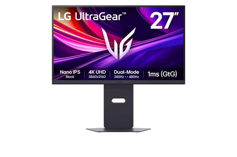 Monitor LG 27" 27G850A-B.AEU, Diagonal (inch): 27, Diagonal (cm): 68.47, Aspect ratio: 16:9, Panel: IPS, Resolution: 3840x2160, Refresh Rate: 240Hz, Response time GtG: 1ms, Brightness (max): 450 cd/m², Contrast (static) : 2000:1, Viewing angle: 178/178,