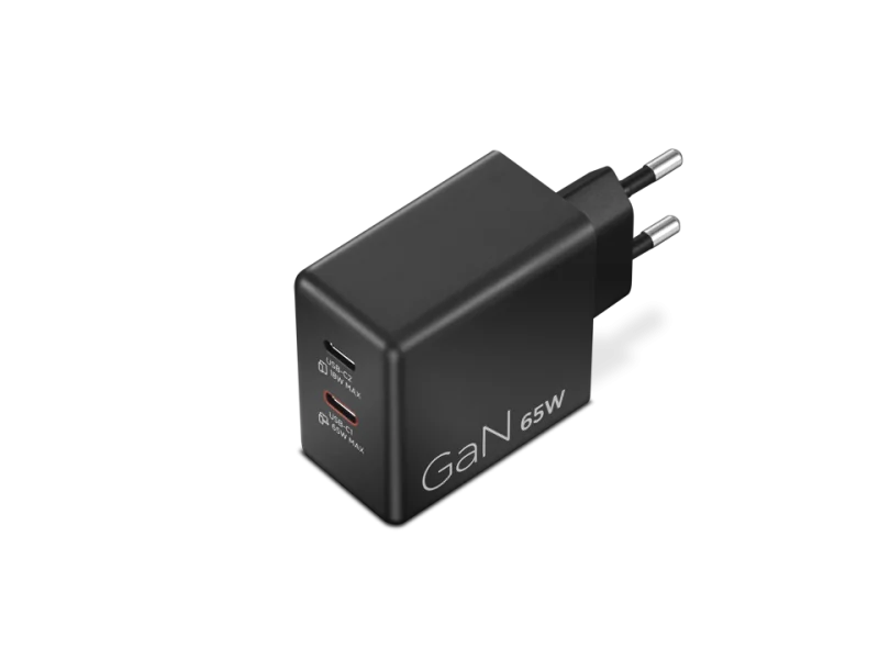 Incarcator Lenovo Dual USB-C 65W GaN; Port de incarcare: 2x USB-C; Input Power: 100-240~50/60Hz 1.5A; Lungime/ Tip cablu: 1.5M /Type C; Conectivitate: 2 pin; Dimensiuni (L x D x H): 120 mm x 120 mm x 35 mm; Greutate: 0.225 kg; Garantie: 1 an
