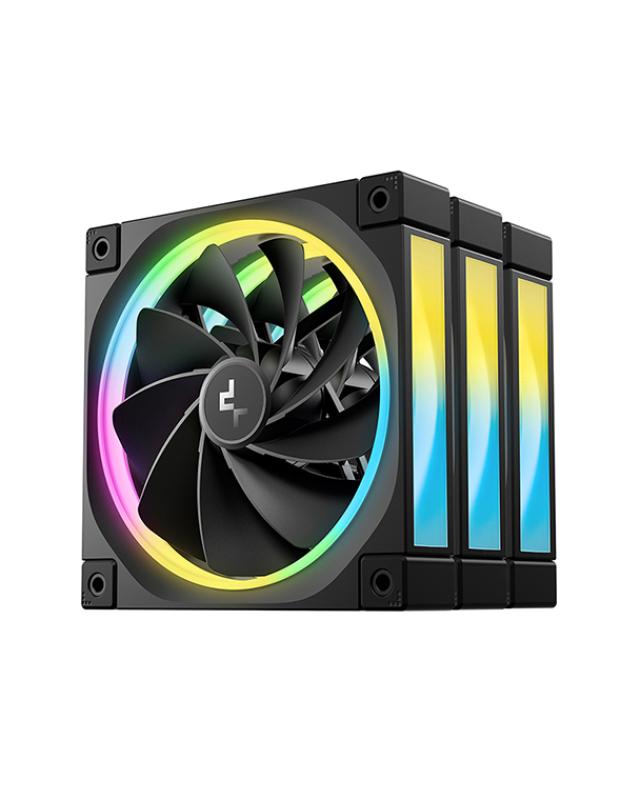 Ventilatoare DEEPCOOL FL12R-3in1 120mm, CFM 55, presiune 2.59 mmAq, viteza de rotatie 500-2100 RPM +/- 10% | Altamag.ro