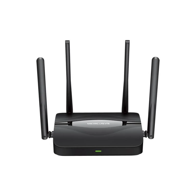 BE3600 Dual-Band Wi-Fi 7 Router SPEED: 688 Mbps at 2.4 GHz + 2880 Mbps at 5 GHz SPEC: 4× External Antennas,  3× Gigabit LAN Ports, 1× Gigabit WAN Port, MLO, 4096-QAM, OFDMA, HE160 FEATURE: MERCUSYS App, Router/Access Point Mode, WPS Button, Reset Button,