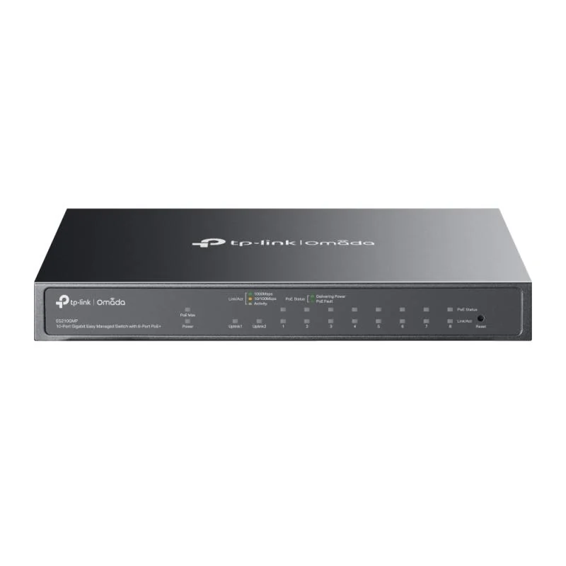 Omada 20-Port Gigabit Easy Managed Switch with 16-Port PoE+ PORT: 16× Gigabit PoE+ Ports, 2x Gigabit Non-PoE Ports, 2× Gigabit SFP Ports SPEC: 802.3at/af, 250 W PoE Power, 1U 19-inch Rack-mountable Steel Case FEATURE: Integration with Omada SDN