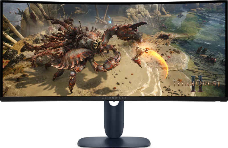 Monitor Alienware 34" AW3425DWM Gaming, 86.43 cm, Maximum preset resolution: DisplayPort: 3440 x 1440 at 180 Hz (DSC enabled and visually lossless), HDMI port: 3440 x 1440 at 180 Hz , Screen type: Active matrix-TFT LCD, Panel type: Vertical Alignment