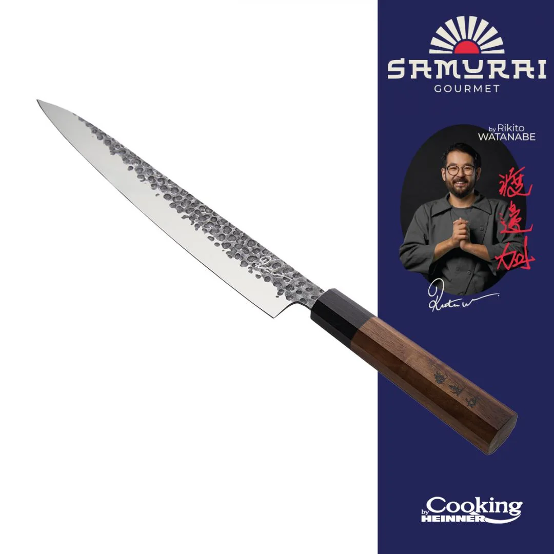CUTIT SASHIMI 24 CM,  RIKITO WATANABE, SAMURAI GOURMET, COOKING BY HEINNER
