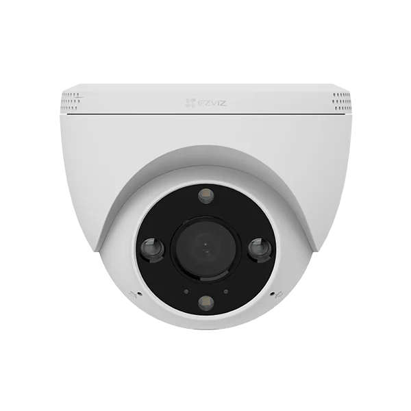 Camera de supraveghere IP Turret 2K Ezviz H4 2K, lentila fixa 2.8mm, senzor 1/2.7" Progressive Scan CMOS, IR 30m, slot card de memorie: microSD maxim 512GB, WI-FI: IEEE802.11b, 802.11g, 802.11n, frecventa: 2.4 GHz ~ 2.4835 GHz, alarma la evenimente:
