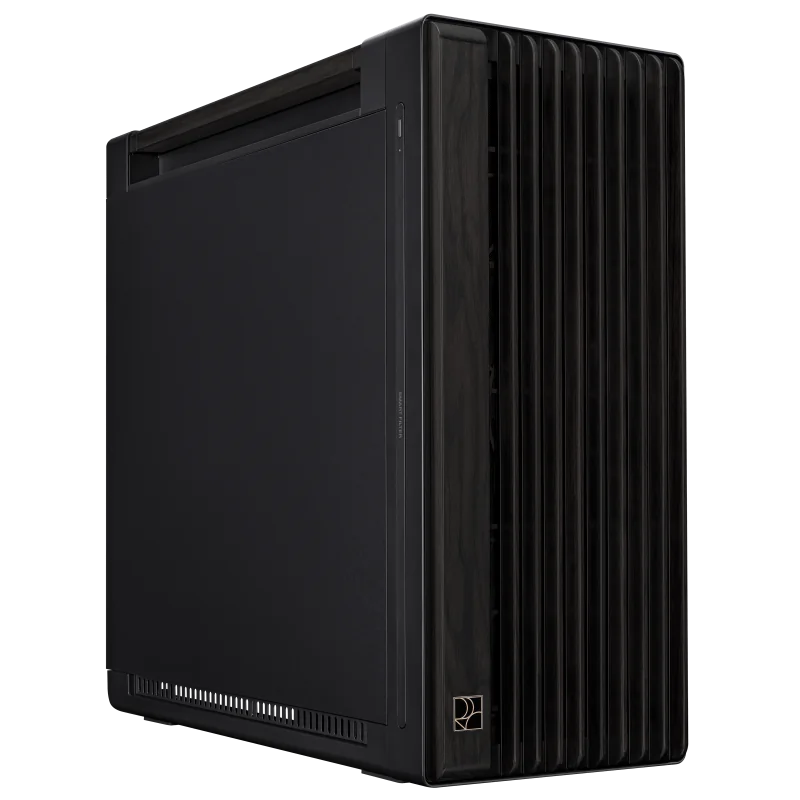 Carcasa ASUS PROART PA602 WOOD EDITION METAL Mid Tower ARGB NEGRU, Tempered Glass, Sloturi Expansiune 8+2 aditional verticale, Drive Bays: 4x3.5"/2.5" 4x2.5", Ventilatoare Suportate: 6 (spate: 1x120mm sau 1x140mm, fata: 2x200mm, sus: 3x120mm sau