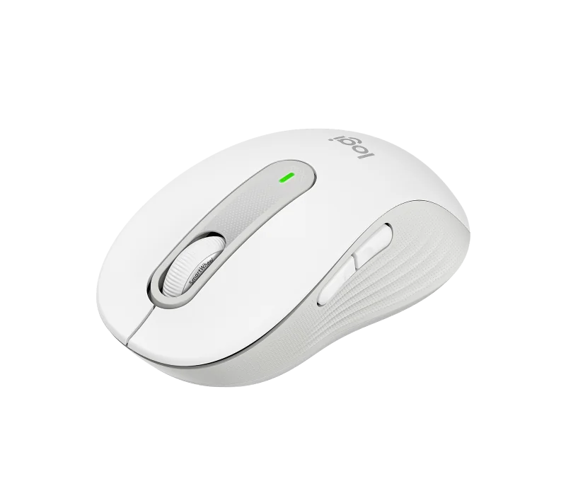 Mouse wireless Logitech Signature M650, rezolutie 2000 DPI, dimensiuni 10.71 x 6.18 x 3.78 cm, alb Logitech