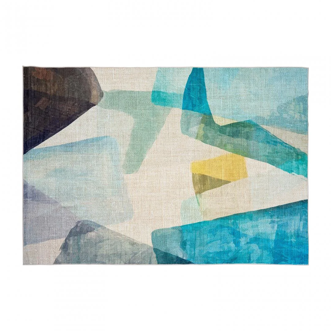 Covor printat, FOREST 200x300 cm, lavabil cu spate antialunecare, inaltime fir 3mm