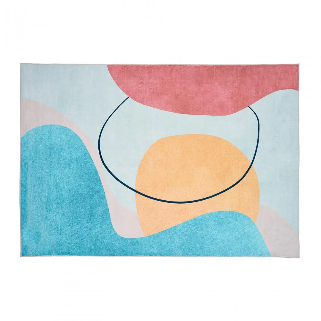 Covor printat, ERIN  200x300 cm, lavabil cu spate antialunecare, inaltime fir 3mm