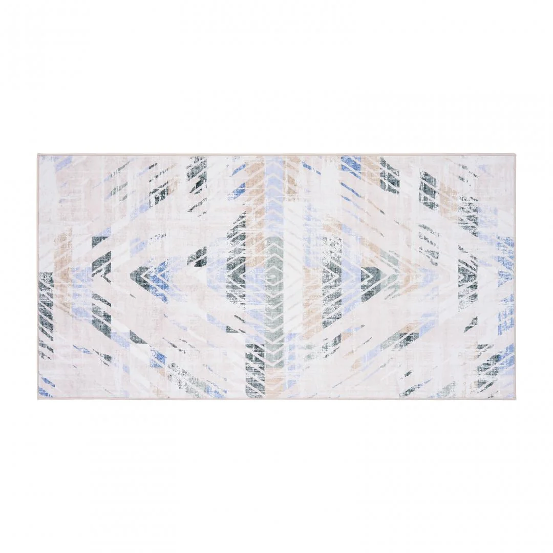 Covor printat, MABO 70x140 cm, lavabil cu spate antialunecare, inaltime fir 3mm