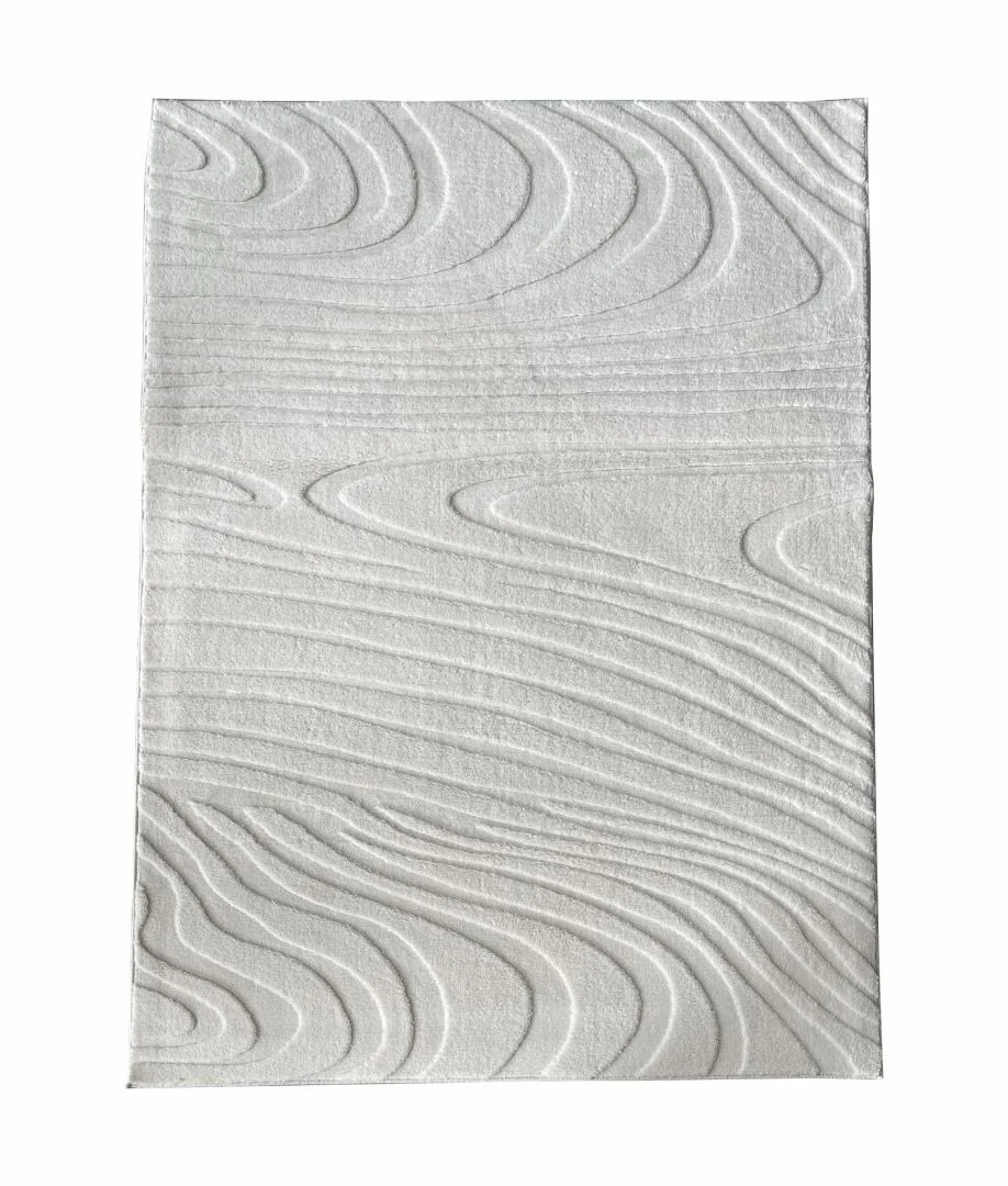 Covor, model in relief,Wave,200x300 Crem