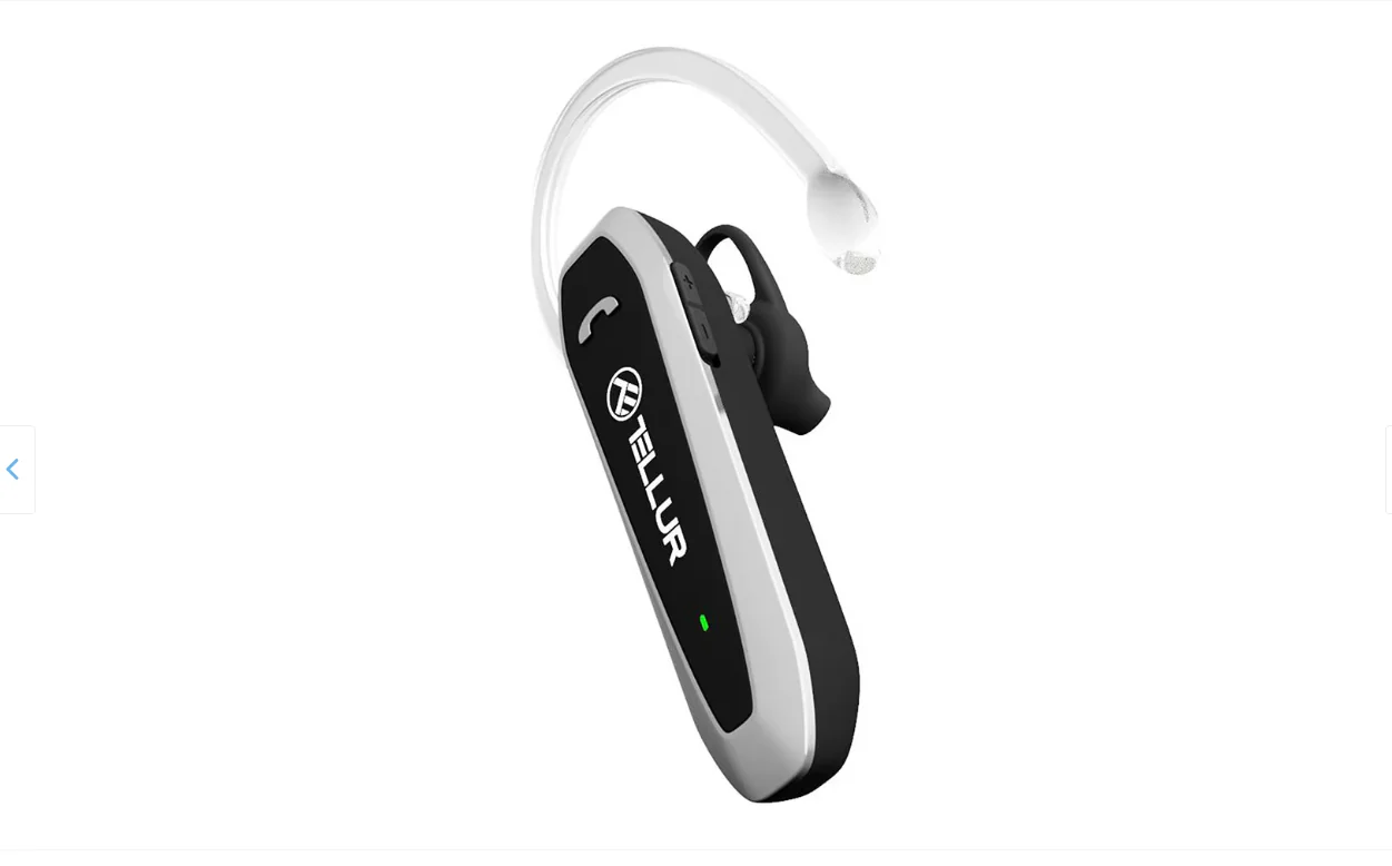 Casca BT Tellur Vox 100, raza wireless până la 10 m, frecventa 2,4 GHz, clasa 2, timp de vorbire până la 22 de ore, timp de așteptare până la 50 de zile, baterie 180mAh, sensibilitate difuzor 101±3dB la 1 kHz, negru