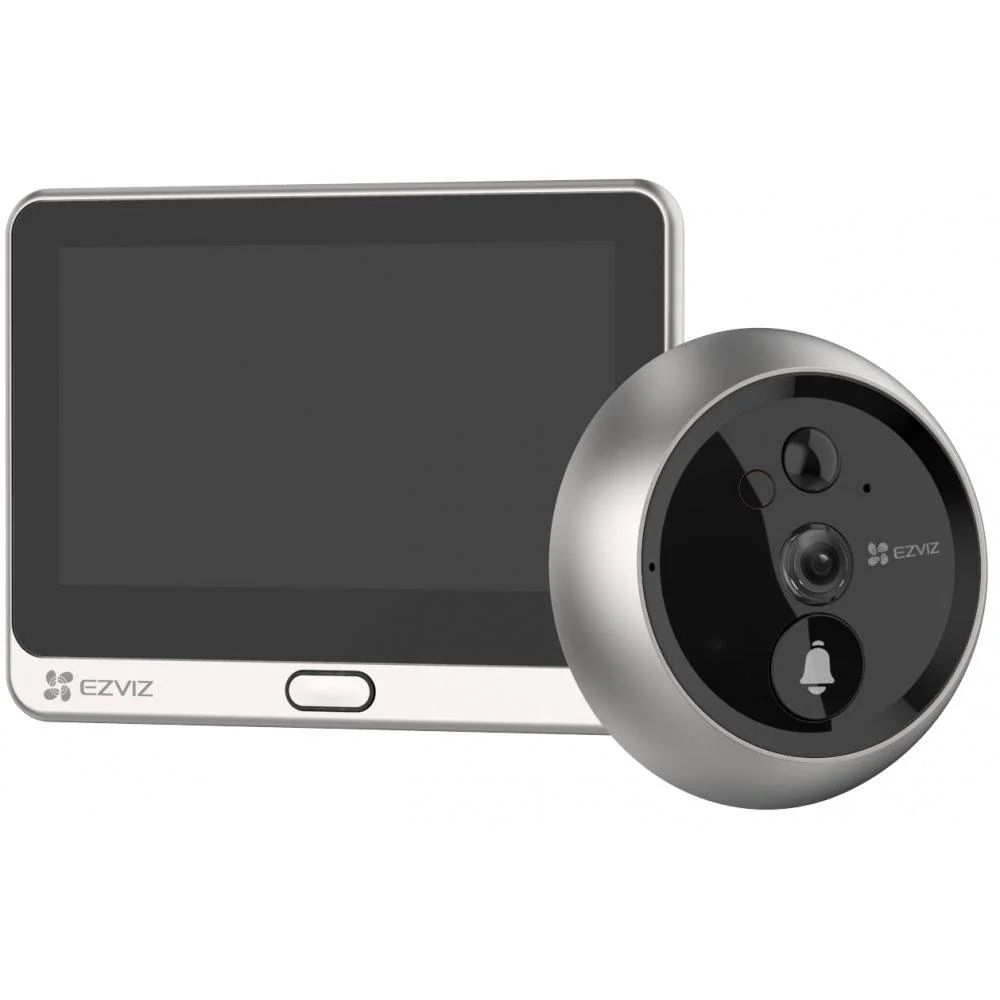 Vizor Wireless EZVIZ,CS-DP2C-A0-6E2WPFBS;1/3" Progressive Scan CMOS, 2.0 mm @ F2.2, visual angle (diagonal):155°,ICR infrared filter,Max. 5 m, 1080p / 2MP, 15fps, PIR angle 110°, Max. 5m (20 ft), MicroSD card(max. 256 GB), Built-in high sensitivity