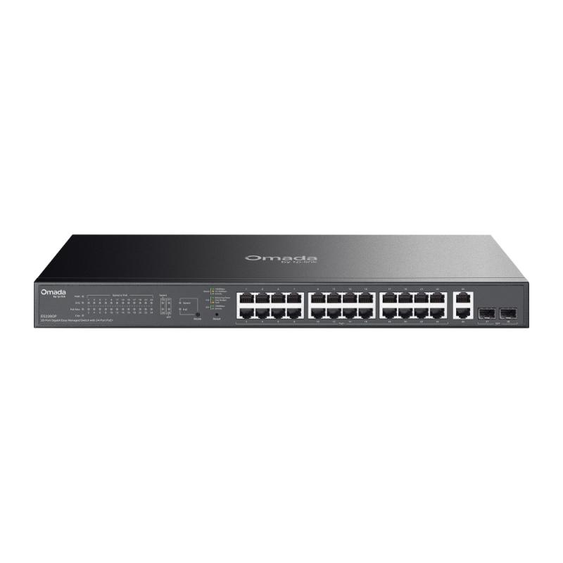 Switch TP-Link ES228GP 28-Port Gigabit, 24-Port PoE+, 250W, Rack | Altamag.ro