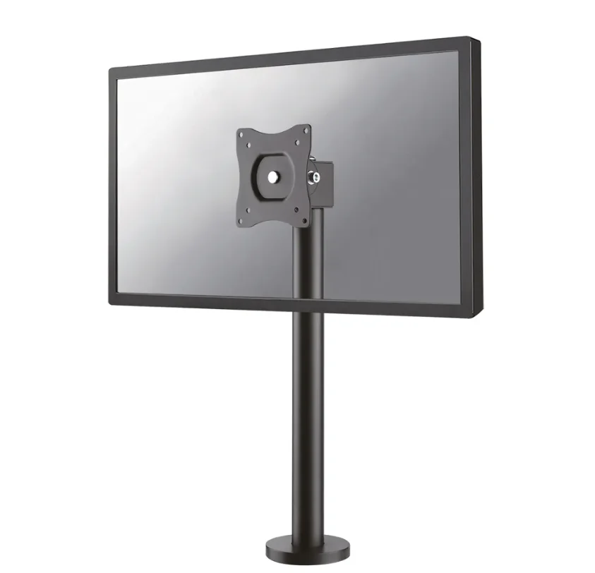 Suport monitor de birou Neomounts NS-DPOS100BLACK; pentru display-uri cu diagonale 10"-32", sistem de prindere VESA 75x75~100x100, greutate maxima suportata 15kg, tilt +45°, -15°, swivel +360°, rotate +360°; culoare negru. Garantie 5 ani