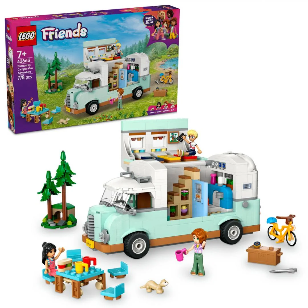 AVENTURA IN RULOTA CU PRIETENII, LEGO42663