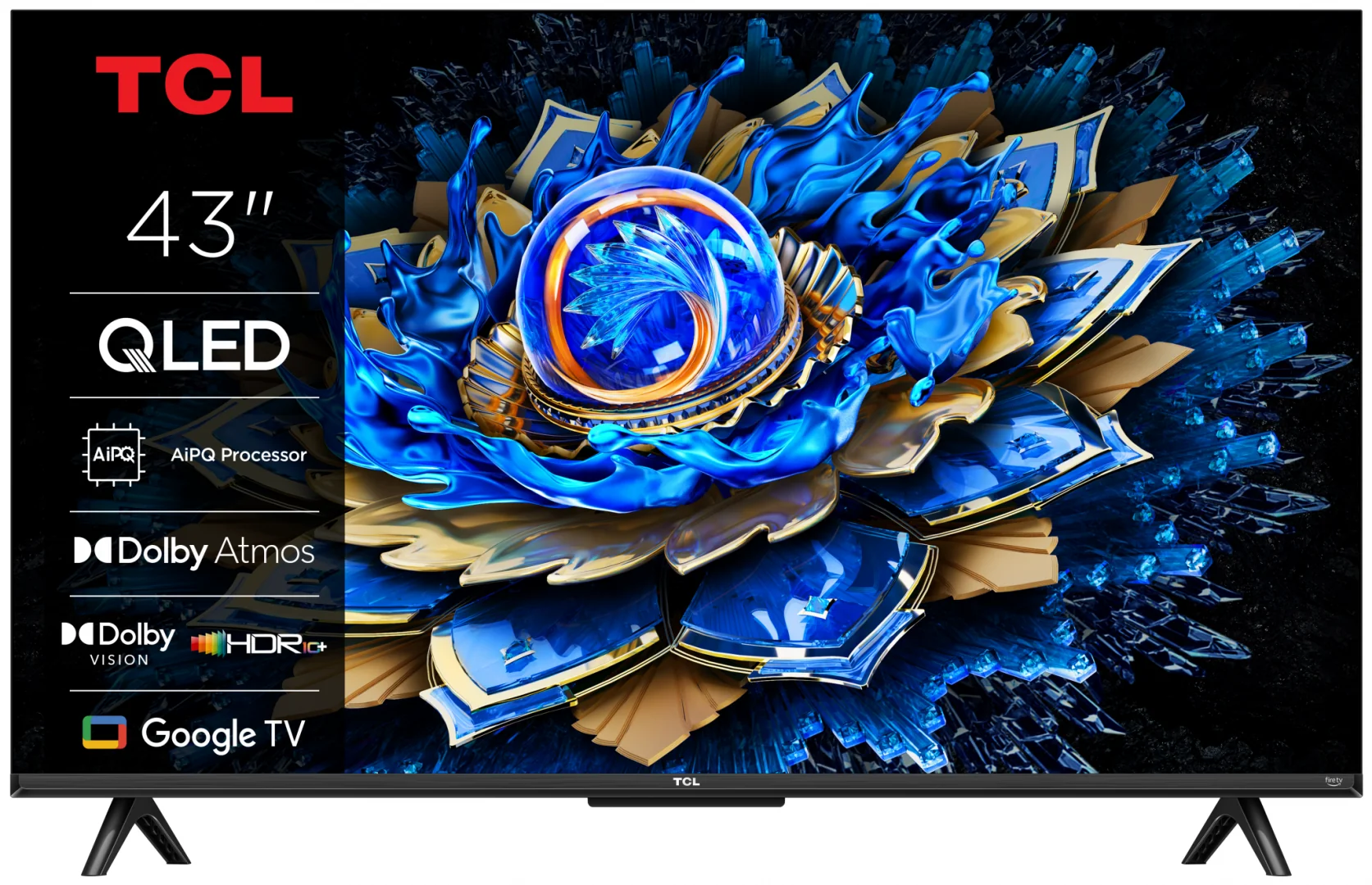 Televizor TCL QLED 43T69C, 108 cm, Smart Google TV, 4K Ultra HD, (Model 2025) TCL