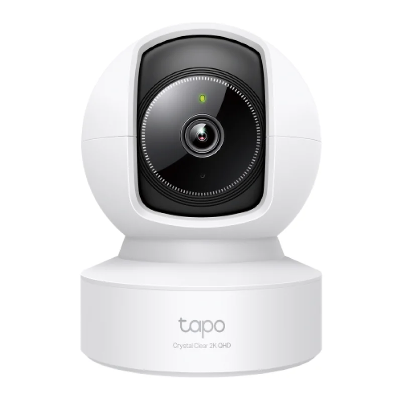 Pan/Tilt AI Home Security Wi-Fi Camera SPEC: 2K QHD (2560x1440), 2.4 GHz, Horizontal 360º, 1 × Ethernet Port FEATURE: Pan/Tilt, Smart AI Detection and Notifications (motion, people, pets, cars, baby crying, abnormal sound), Motion Tracking, Sound and